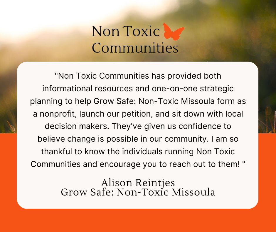 Non Toxic Communities - Safe, Healthy Landscapes and Neighborhoods